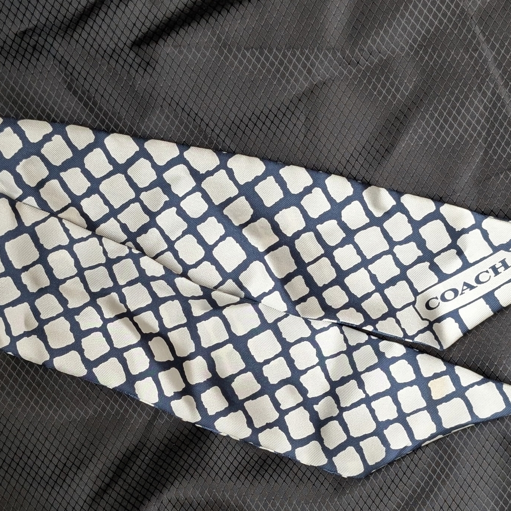 Coach Monochrome Silk Scarf